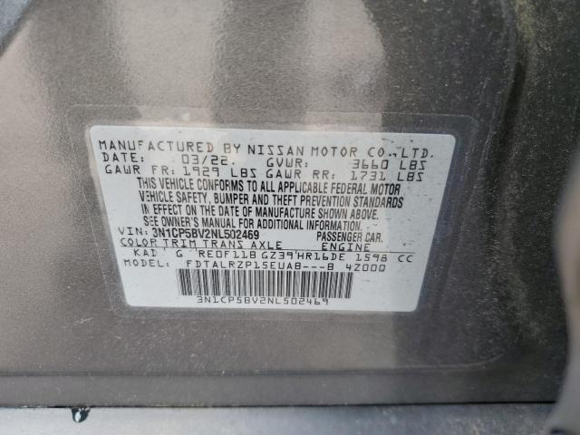 2022 NISSAN KICKS S - 3N1CP5BV2NL502469