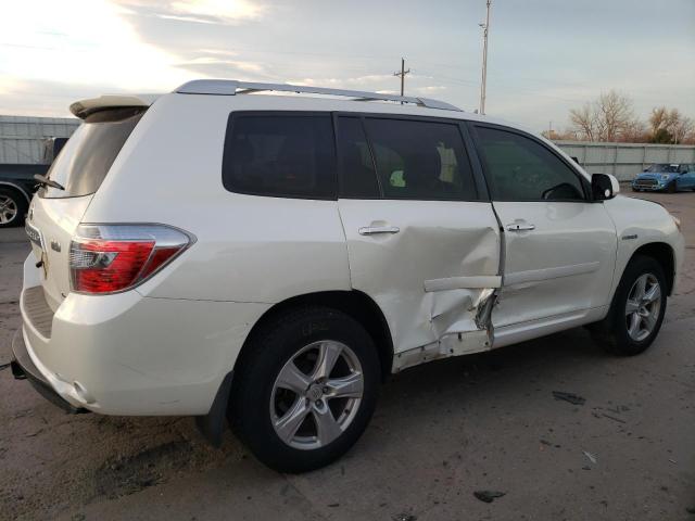 TOYOTA HIGHLANDER 2008 white  hybrid engine JTEEW44A482009438 photo #4