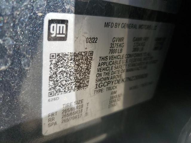 2022 CHEVROLET SILVERADO - 1GCPYDEK7NZ209828
