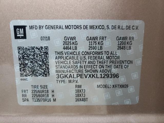 2019 GMC TERRAIN SL - 3GKALPEVXKL129396