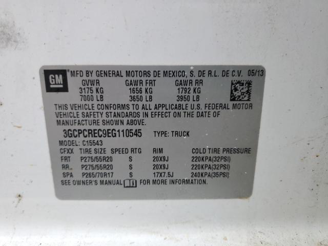 VIN 3GCPCREC9EG110545 2014 CHEVROLET ALL MODELS no.12