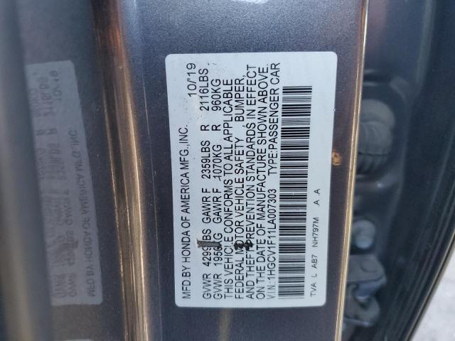 2020 HONDA ACCORD LX - 1HGCV1F11LA007303
