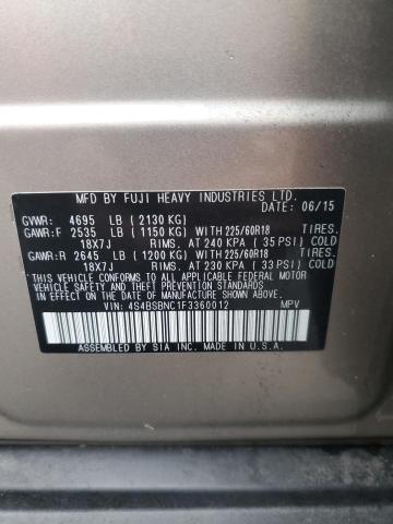 VIN 4S4BSBNC1F3360012 2015 Subaru Outback, 2.5I Lim... no.13