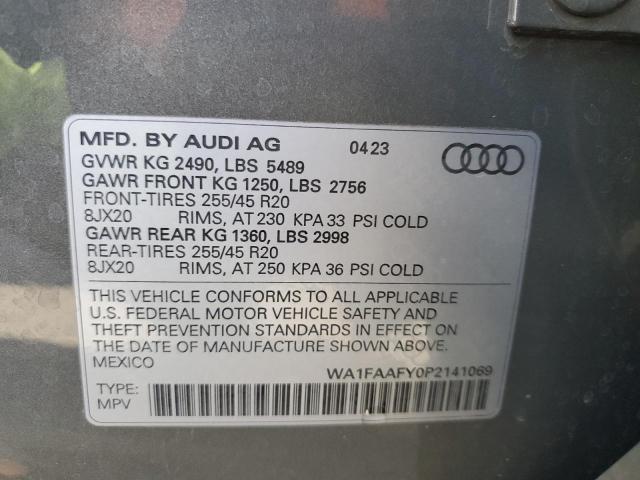2023 AUDI Q5 PRESTIG WA1FAAFY0P2141069