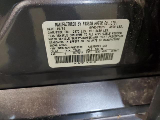 2015 INFINITI Q50 BASE - JN1BV7AP1FM332208