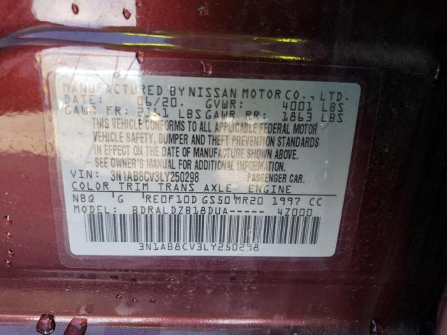 2020 NISSAN SENTRA SV - 3N1AB8CV3LY250298