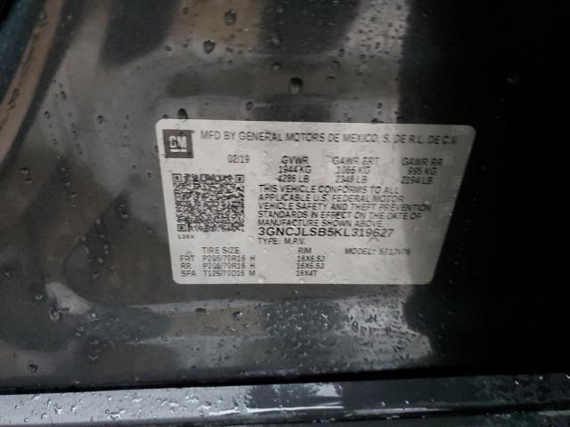 2019 CHEVROLET TRAX 1LT - 3GNCJLSB5KL319627