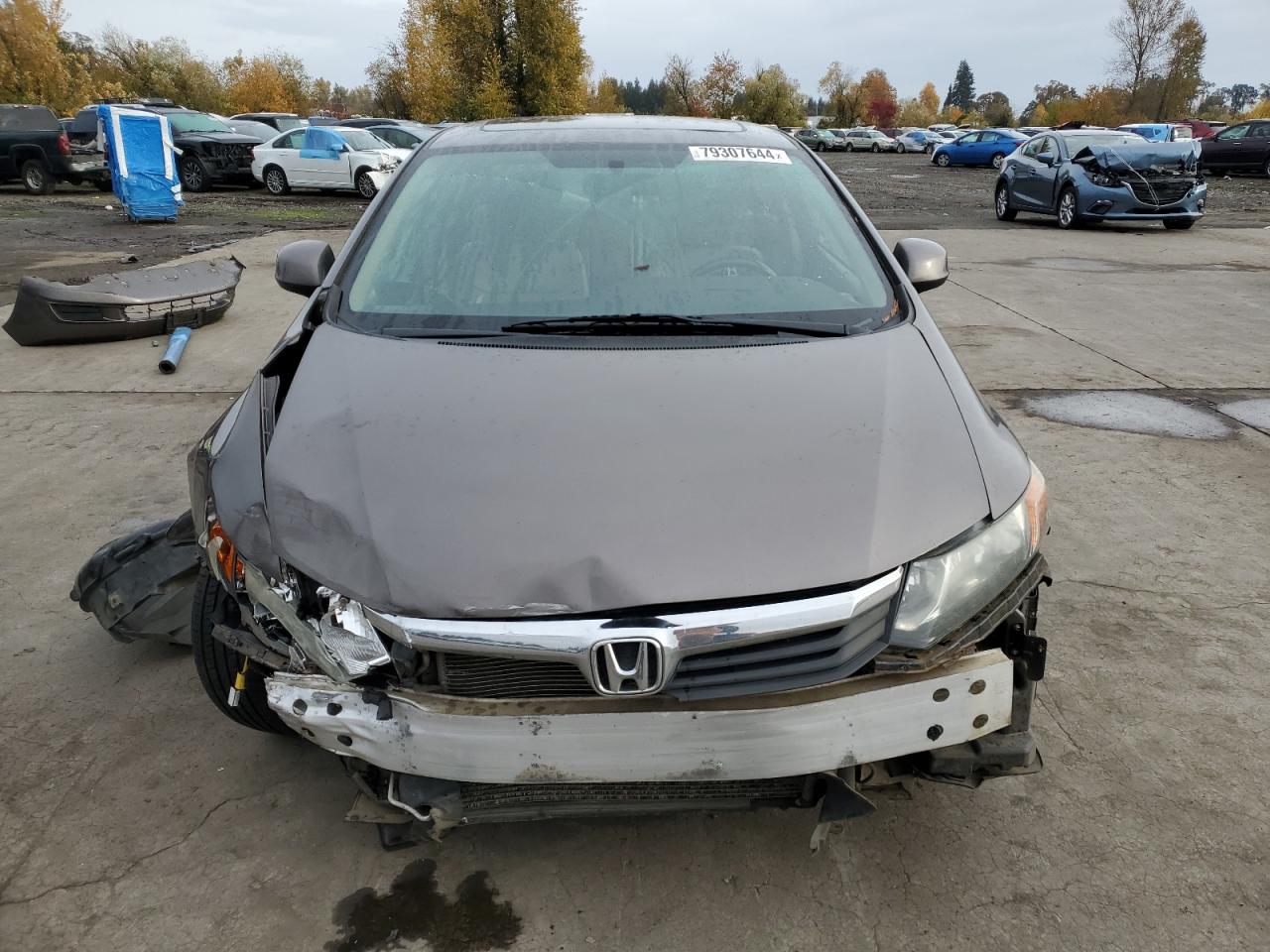 Lot #2977224167 2012 HONDA CIVIC EXL