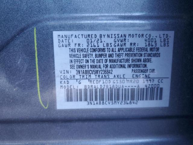 2021 NISSAN SENTRA SV - 3N1AB8CV5MY236842