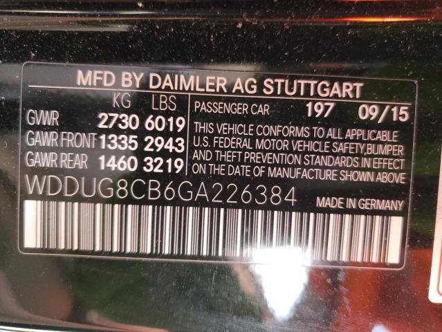 VIN WDDUG8CB6GA226384 2016 Mercedes-Benz S-Class, 550 no.12