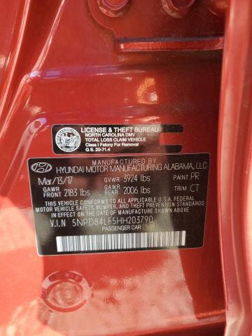 2017 HYUNDAI ELANTRA SE - 5NPD84LF5HH203790