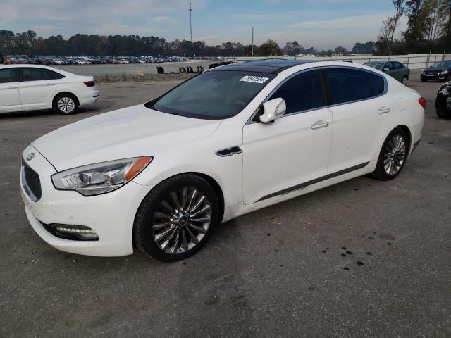 KIA K900 2015 white  gas KNALW4D43F6017510 photo #1