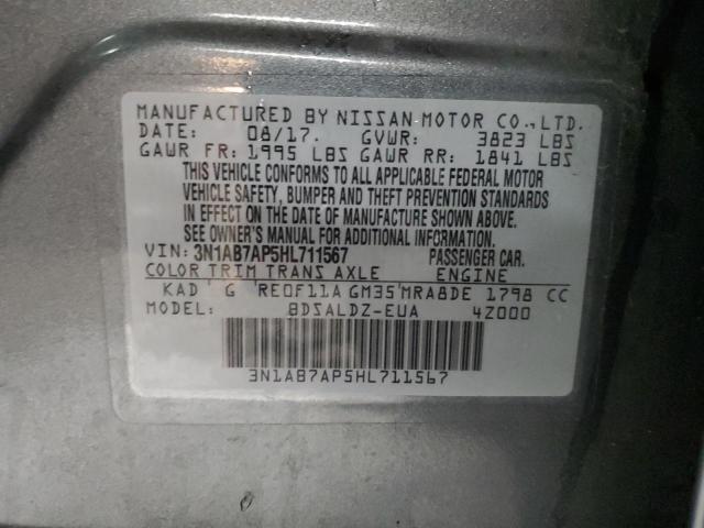 2017 NISSAN SENTRA S - 3N1AB7AP5HL711567