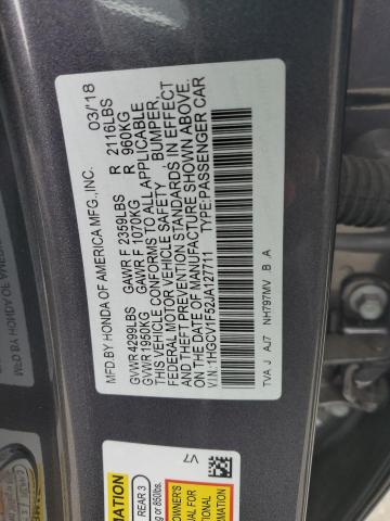 2018 HONDA ACCORD EXL - 1HGCV1F52JA127711