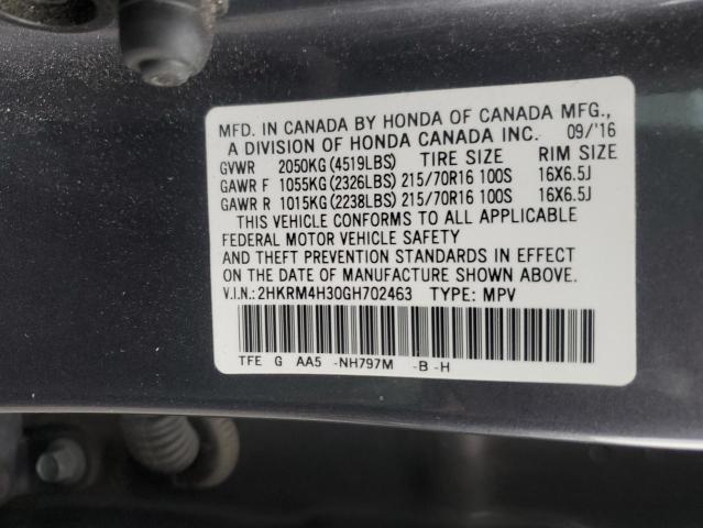 2016 HONDA CR-V LX - 2HKRM4H30GH702463