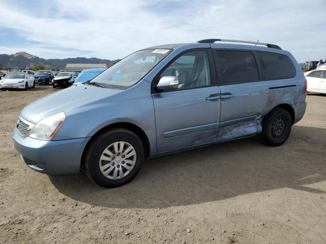 KIA SEDONA LX 2012 blue  gas KNDMG4C7XC6418645 photo #1