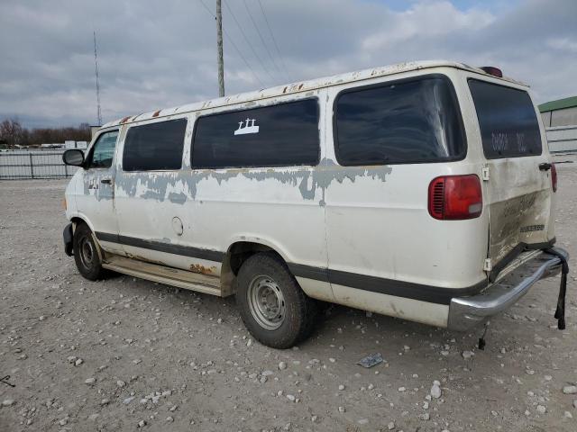 DODGE RAM WAGON 2002 white sports v gas 2B5WB35Z62K116830 photo #3