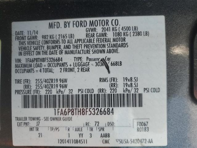 VIN 1FA6P8TH8F5326684 2015 FORD ALL MODELS no.13