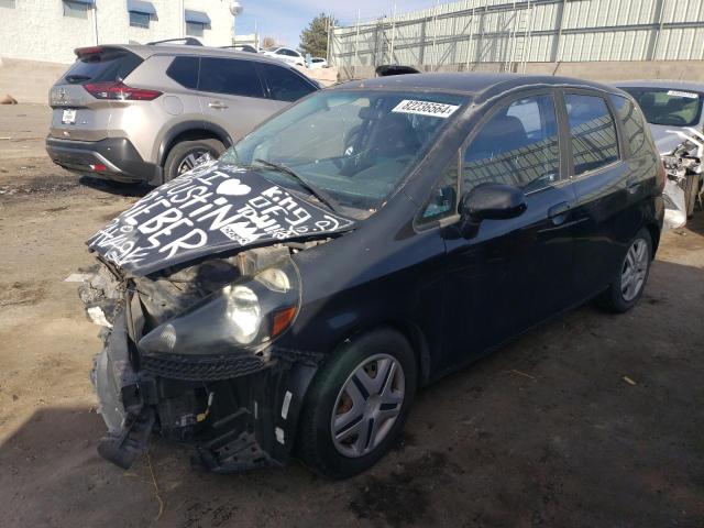 HONDA FIT 2008 black  gas JHMGD38428S068097 photo #1