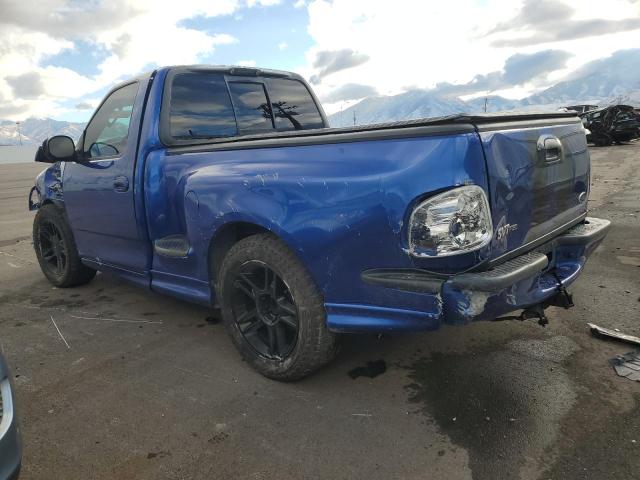 FORD F150 SVT L 2002 blue  gas 2FTZF07332CA55673 photo #3