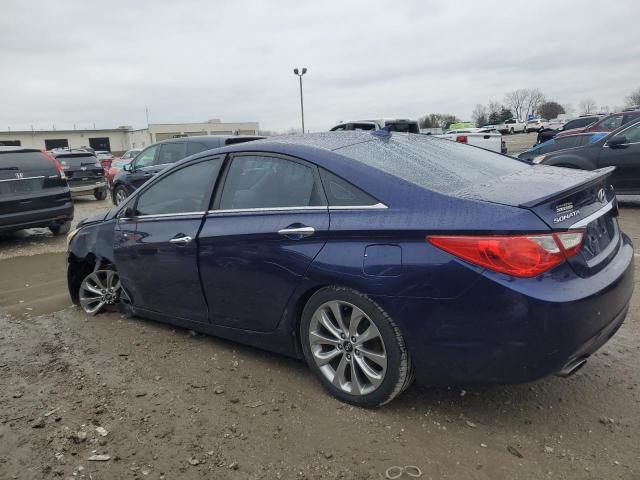 HYUNDAI SONATA SE 2012 blue sedan 4d gas 5NPEC4AB6CH453440 photo #3