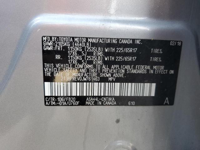 2018 TOYOTA RAV4 LE - 2T3BFREV0JW761463