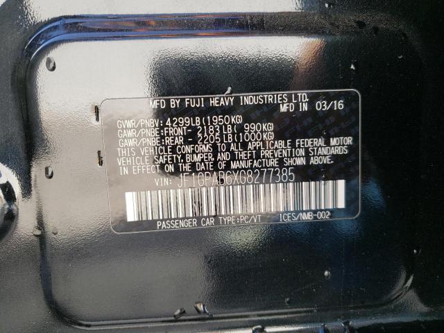 2016 SUBARU IMPREZA PR - JF1GPAB6XG8277385