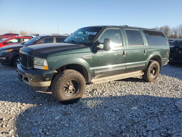 FORD EXCURSION 2003 green 4dr spor gas 1FMNU43S43EA06191 photo #1