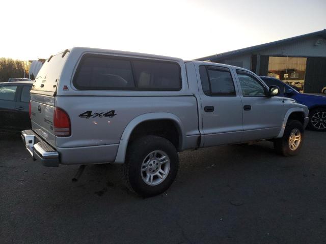 DODGE DAKOTA QUA 2004 silver crew pic gas 1D7HG48K94S782682 photo #4