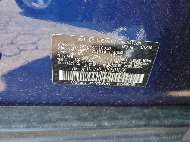 2024 SUBARU WRX PREMIU - JF1VBAH61R9801095