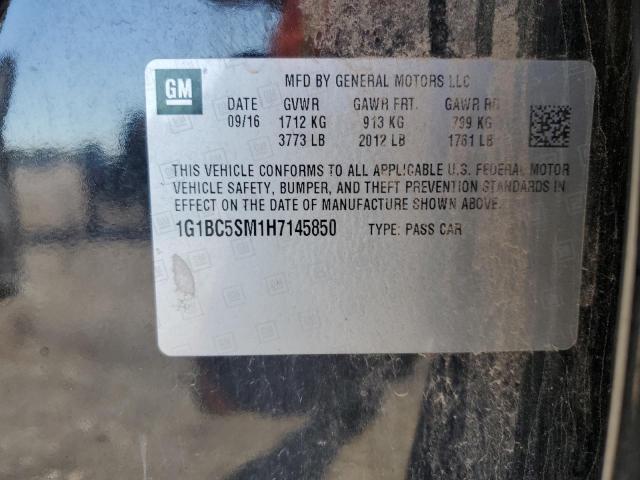 2017 CHEVROLET CRUZE LS - 1G1BC5SM1H7145850