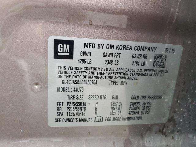 2015 BUICK ENCORE - KL4CJASB8FB150704
