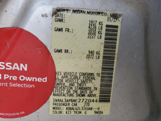 2017 NISSAN ALTIMA 2.5 - 1N4AL3AP6HC272044