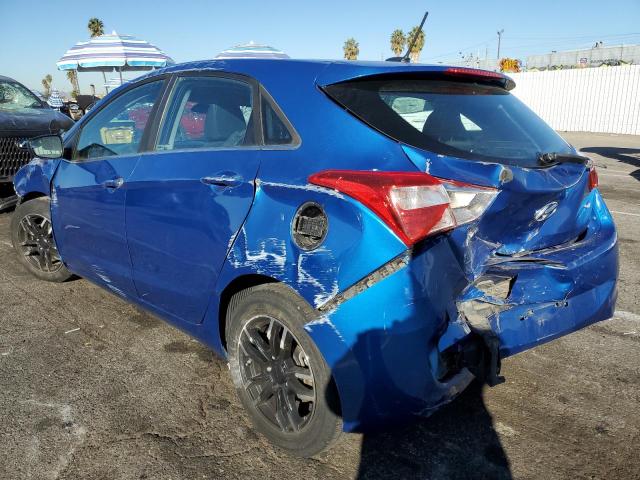 HYUNDAI ELANTRA GT 2017 blue hatchbac gas KMHD35LH7HU371941 photo #3