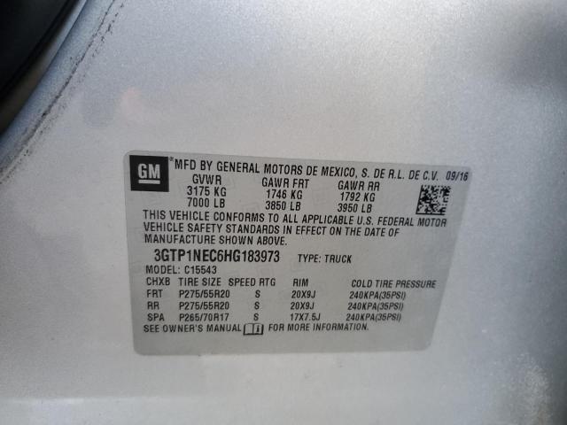 2017 GMC SIERRA C15 - 3GTP1NEC6HG183973