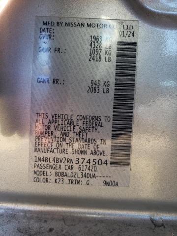2024 NISSAN ALTIMA S - 1N4BL4BV2RN374504