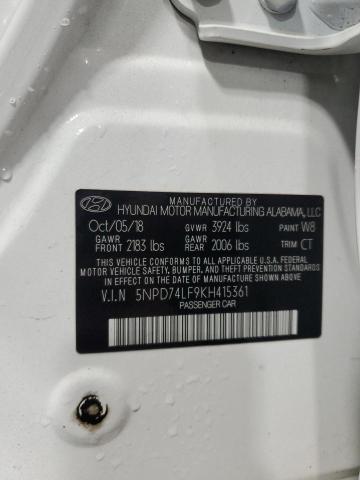 2019 HYUNDAI ELANTRA SE - 5NPD74LF9KH415361