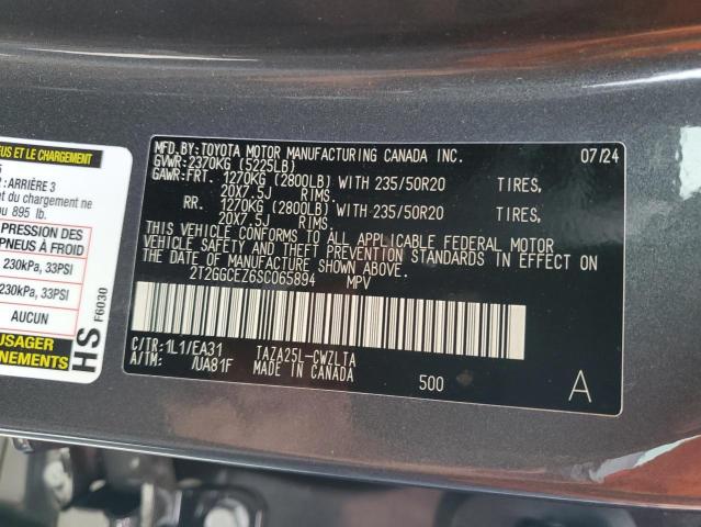 2025 LEXUS NX 350 PRE 2T2GGCEZ6SC065894