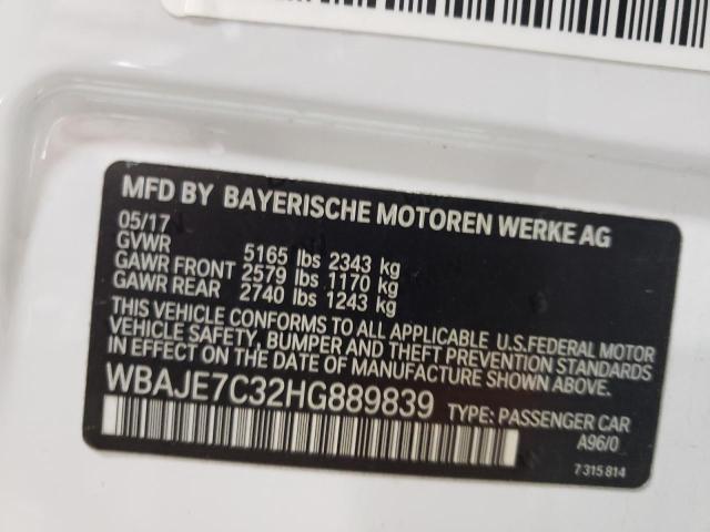 2017 BMW 540 XI - WBAJE7C32HG889839
