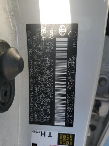 2022 TOYOTA PRIUS NIGH - JTDKAMFU7N3174144