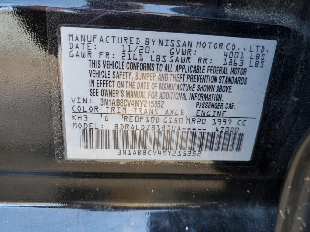 VIN 3N1AB8CV4MY215352 2021 NISSAN SENTRA no.12