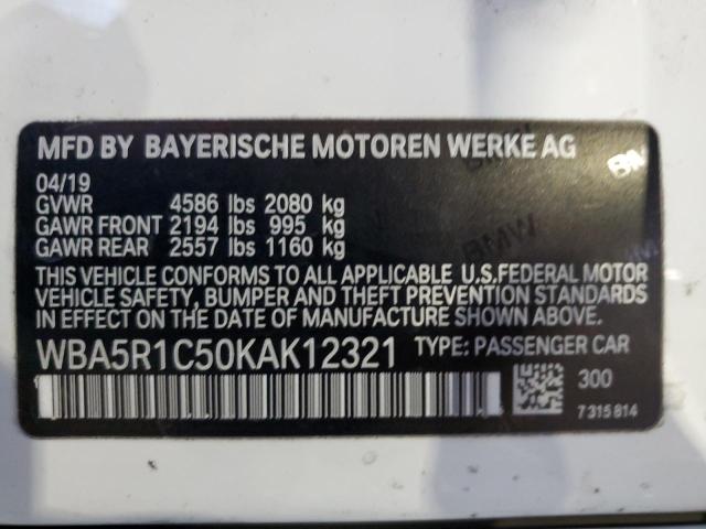 VIN WBA5R1C50KAK12321 2019 BMW 3 SERIES no.13