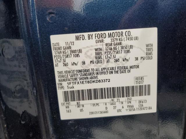 VIN 1FTFX1ET8DKD83372 2013 FORD F-150 no.12