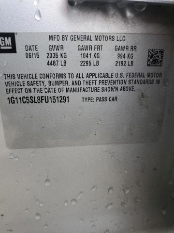 2015 CHEVROLET MALIBU 1LT - 1G11C5SL8FU151291