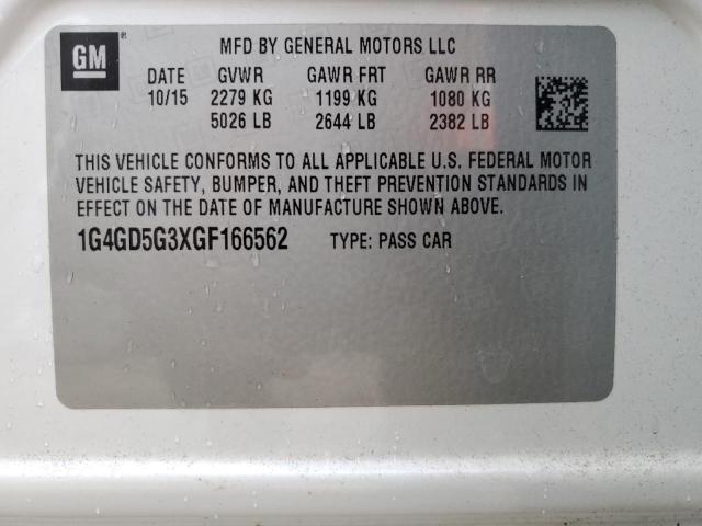 2016 BUICK LACROSSE P - 1G4GD5G3XGF166562