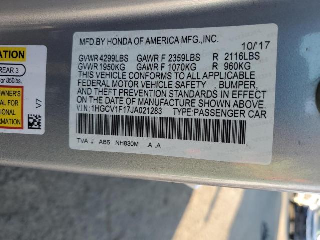 2018 HONDA ACCORD LX - 1HGCV1F17JA021283