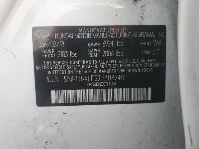 2018 HYUNDAI ELANTRA SE - 5NPD84LF5JH308240