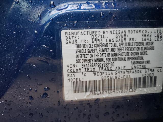 2016 NISSAN SENTRA S - 3N1AB7AP9GY282130