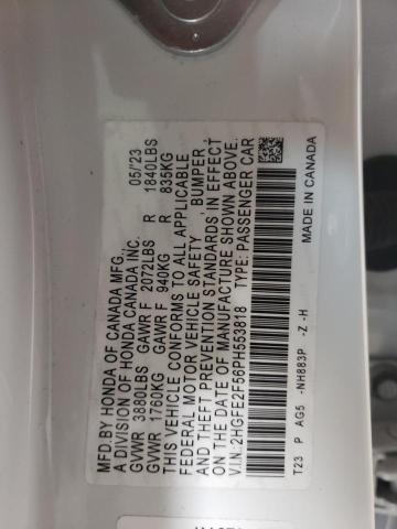 2023 HONDA CIVIC SPOR - 2HGFE2F56PH553818