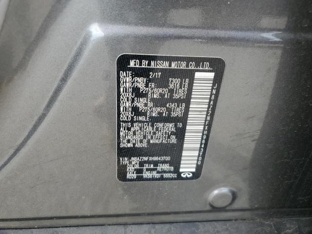 2017 INFINITI QX80 BASE - JN8AZ2NFXH9643700